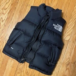 Kids NorthFace Black Puffer Vest (Size 6)